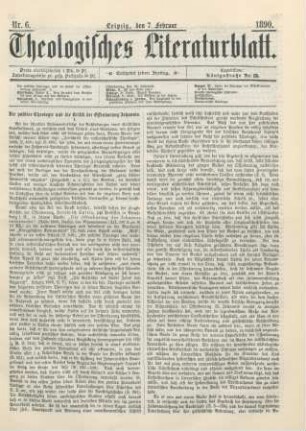 57-60 Die positive Theologie und die Kritik der Offenbarung Johannis