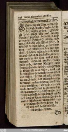 13) Eines allgemeinen Christen.
