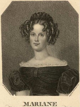 Hüssener, Auguste: Porträt Marianne, Prinzessin der Niederlande, verehel. Prinzessin von Preußen