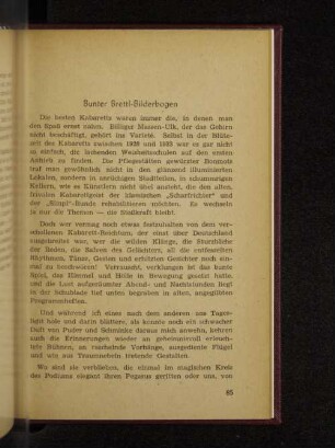 Bunter Brettl-Bilderbogen