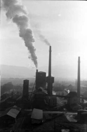 Freiburg: Gaswerk, Ausblick vom Turm auf altes Gaswerk