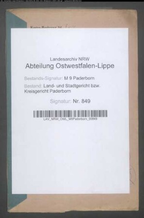 Erblasser: Vezin, Louis; Erblasser: Vezin, Hermann: Erbvertrag.