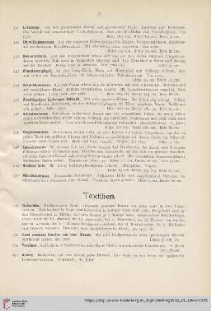 Textilien (Nr. 551-566)