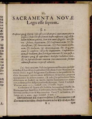 § 4. Sacramenta Novae Legis esse septem