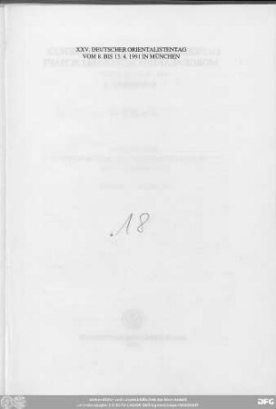 Supplement X: XXV. Deutscher Orientalistentag (1991): Zeitschrift der Deutschen Morgenländischen Gesellschaft : ZDMG