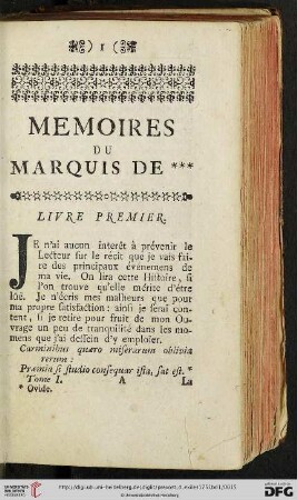 Livre premier