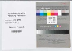 Entnazifizierung Friedrich Werner, geb. 08.05.1890 (Postobersekretaer)
