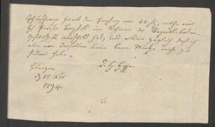 Brief von David Heinrich Hoppe an Regensburgische Botanische Gesellschaft