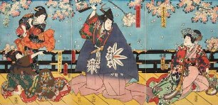 Der berühmte Bogenschütze Minamotono Tametomo, den es nach Okinawa verschlug | Aus einem Kabuki-Schauspiel nach dem Roman Seltene Kunde vom Bogen des Mondes