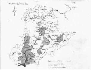 Karte I. Entwässerungsgebiet der Alster