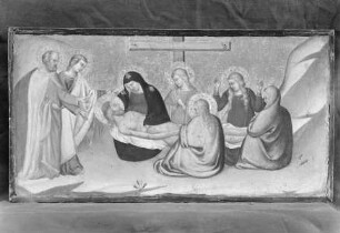 Ehemals fünfteilige Predella — Die Beweinung Christi