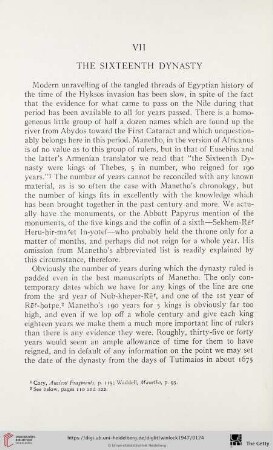 VII. The Sixteenth Dynasty