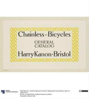 Chainless-Bicycles General Catalog Harry Kanon Bristol
