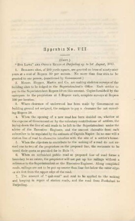Appendix No. VII