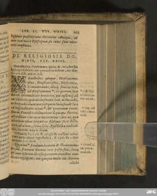 De Religiosis Domibus, Tit. XXIII.