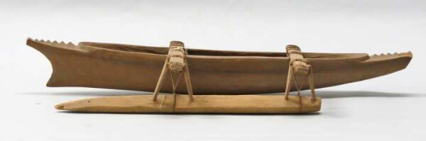 Model of an outrigger boat