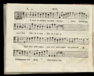 XVI. Et exultauit spiritus meus (Tertij Toni)