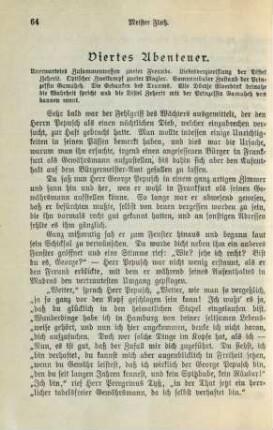 Viertes Abenteuer: Unerwartetes Zusammentreffen zweier Freunde …