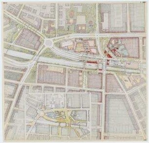 Engerer Städtebaulicher Wettbewerb Hermann-Ehlers-Platz (nicht realisiert) – Lageplan. Berlin-Steglitz, Hermann-Ehlers-Platz