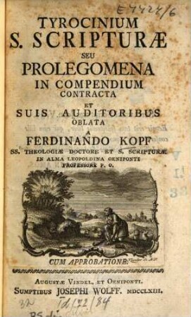 Tyrocinium S. Scripturae Seu Prolegomena