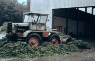 Fotografie: Ein- und Auslagerungstechnik, Radlader, Grünfuttertrocknungsanlage