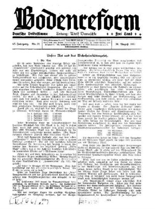 Unsere Not und das Wohnheimstättengesetz
