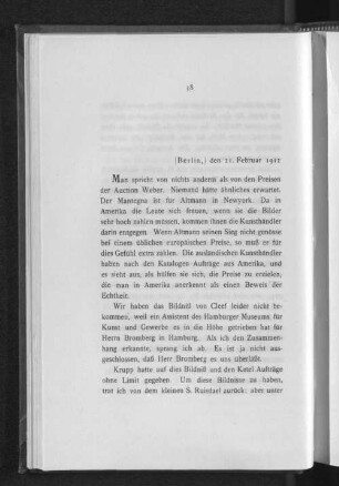 [Berlin,] den 21. Februar 1912