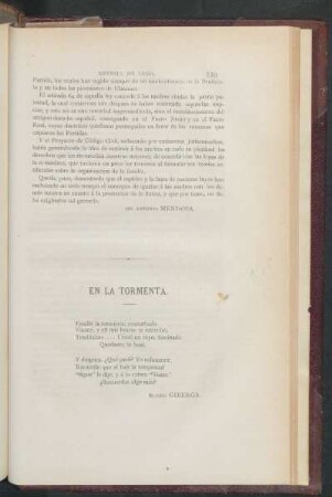 En la tormenta.