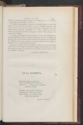 En la tormenta.