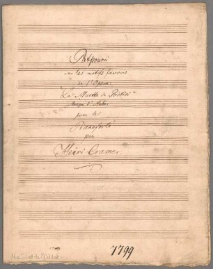 Potpourri sur les motifs favoris de l'opéra "La Muette de Portici", Klavier - BSB Mus.Schott.Ha 8021-2