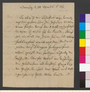 Brief von Willemer, Johann Jakob an Goethe, Johann Wolfgang von