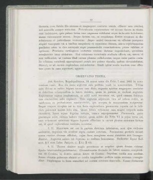 Observatio Tertia.