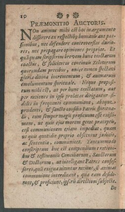 Praemonitio Auctoris