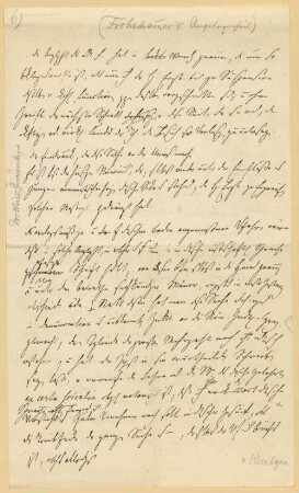 Ignaz von Döllinger (1799-1890) Nachlass: Zur Frohschammerschen Angelegenheit - BSB Döllingeriana XVIII.83