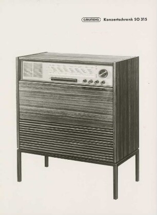 Stereo-Konzertschrank "SO 315" der Grundig-Radio-Werke