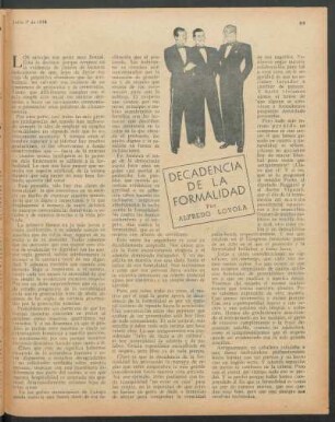 Decadencia de la formalidad