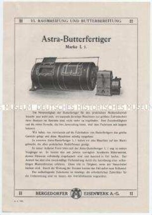 Astra-Butterfertiger Marke L1.
