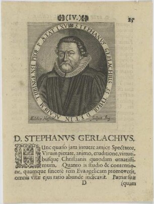 Bildnis des Stephanvs Gerlachivs