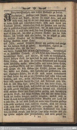 Gebet um zeitliche und ewige Wohlfahrt, täglich zu sprechen