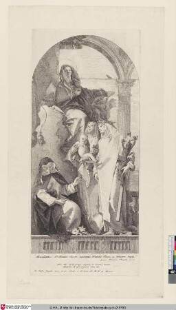 [Madonna und Kind mit den Heiligen Katharina von Siena, Rosa von Lima und Agnes von Montepulciano; Die hl. Jungfrau erscheint der hl. Theresia; The Madonna and Child with Saints Catherine of Siena, Rose of Lima and Agnes of Montepulciano; La Sainte Vierge et trois saintes dominicaines]