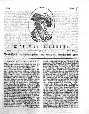 Nro. 46, Freitag, den 4. März 1808