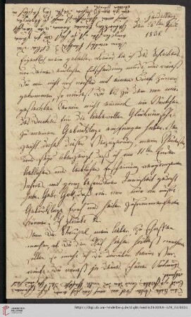 Korrespondenz Friedrich Wilhelm Umbreit / Carl Ullmann: Brief von Friedrich Wilhelm Carl Umbreit und Elisabetha Umbreit an Carl Ullmann