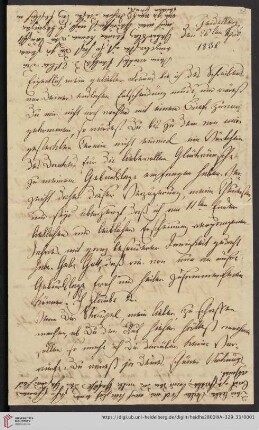 Korrespondenz Friedrich Wilhelm Umbreit / Carl Ullmann: Brief von Friedrich Wilhelm Carl Umbreit und Elisabetha Umbreit an Carl Ullmann
