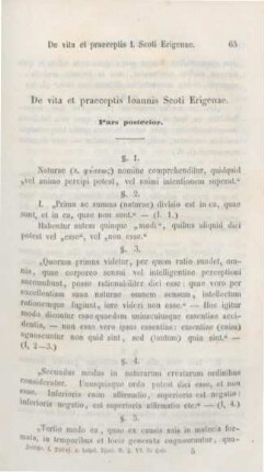 65-96 De vita et praecptis Ioannis Scoti Erigenae : pars posterior