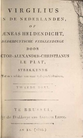 Virgilius van de Nederlanden, 2 : (Boek 4 - 6)