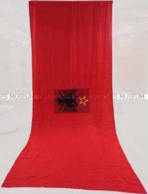 Staatsflagge der Volksrepublik Albanien