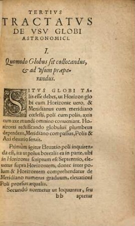 ... Tractatvs Brevis Et Vtilis De Tempore, 3. ... Tractatvs De Vsv Globi Astriferi
