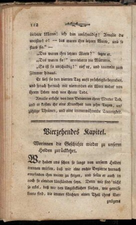 Vierzehendes Kapitel. Worinnen die Geschichte wieder zu unserm Helden zurückkehrt.
