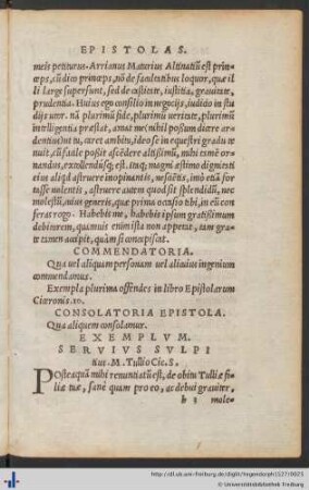 Consolatoria Epistola.