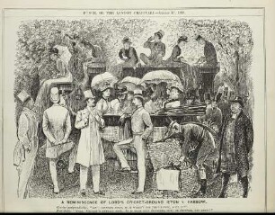 A reminiscence of Lord's cricket-ground (Eton v. Harrow)